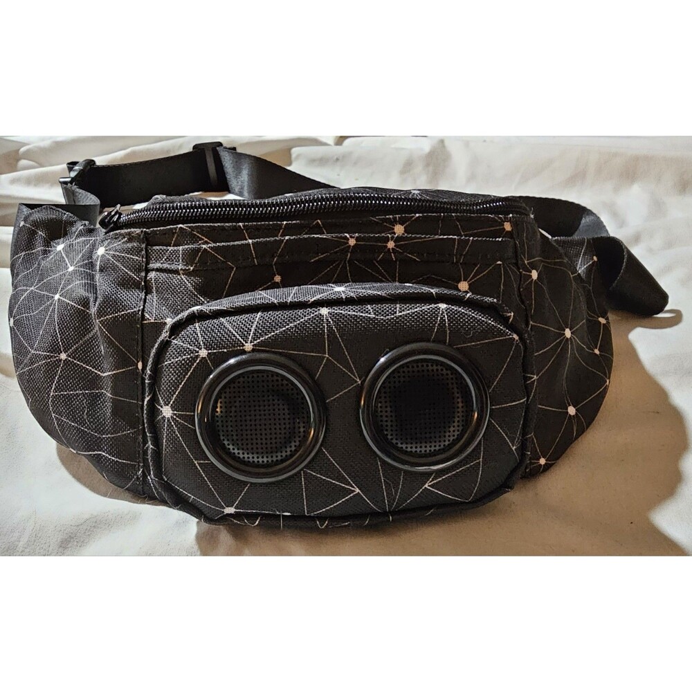 Vivitar Jam Pack Bluetooth Speaker Fanny Pack Waist Bag Black BPK Tested Works